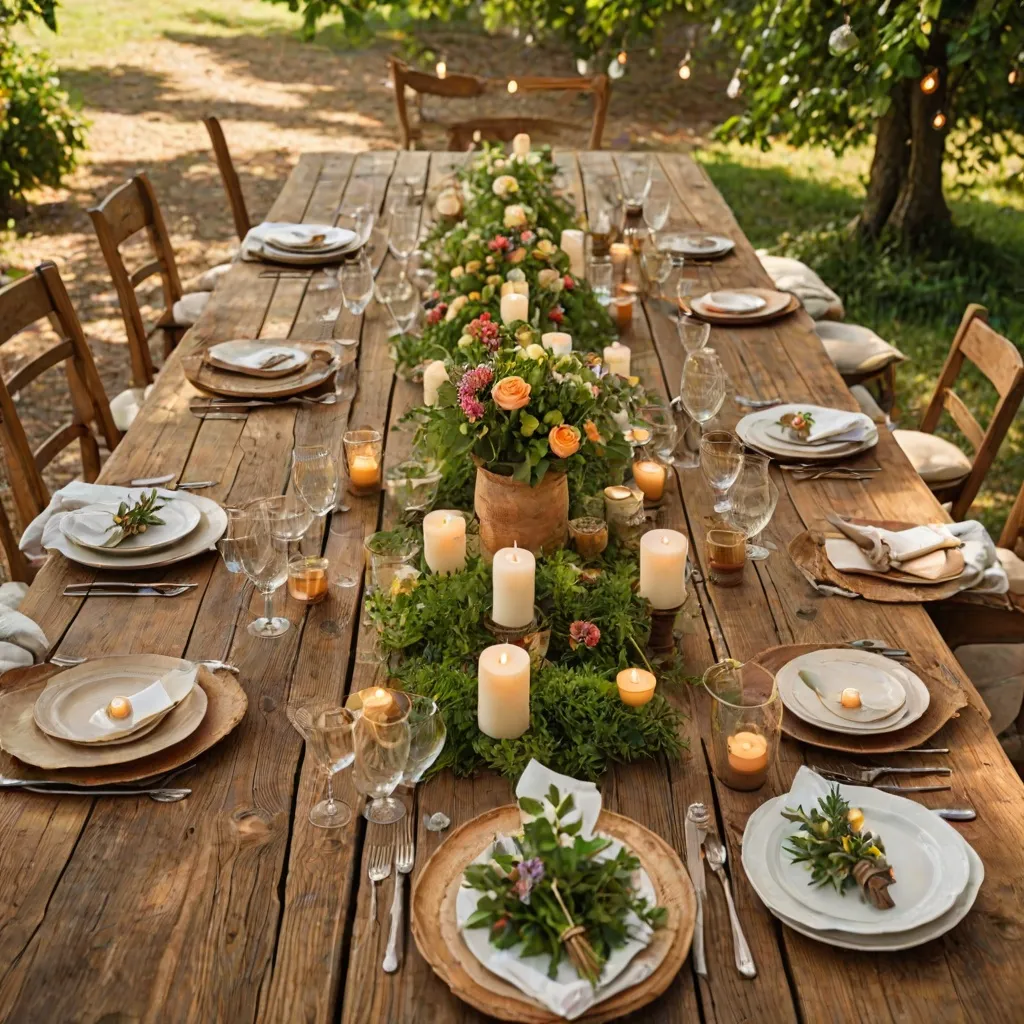 Stół wiejski – jak udekorować go na przyjęcie?