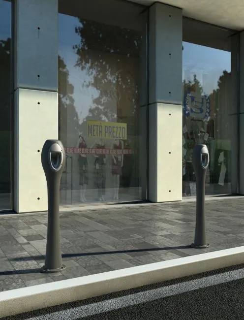 słupki oświetleniowe led w architekturze miejskiej
